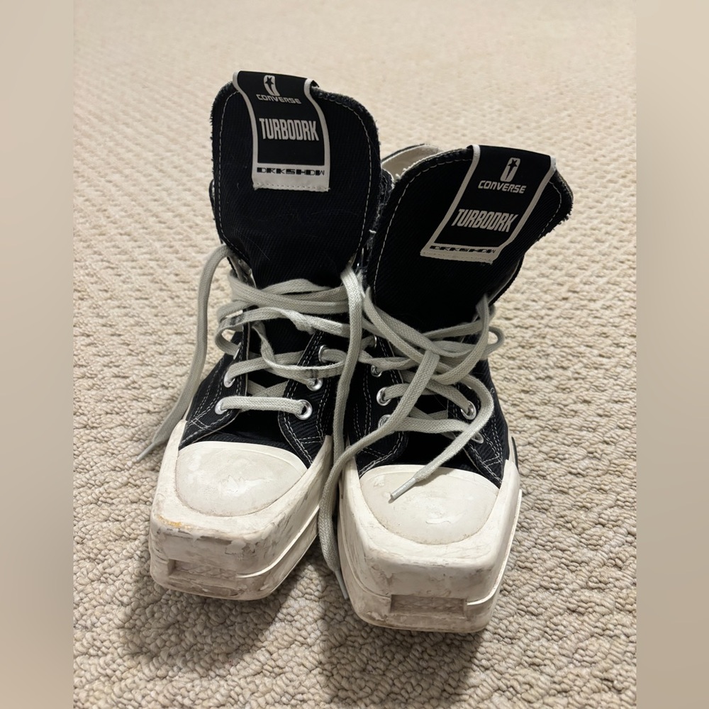 Rick Owens x Converse square toe sneaker